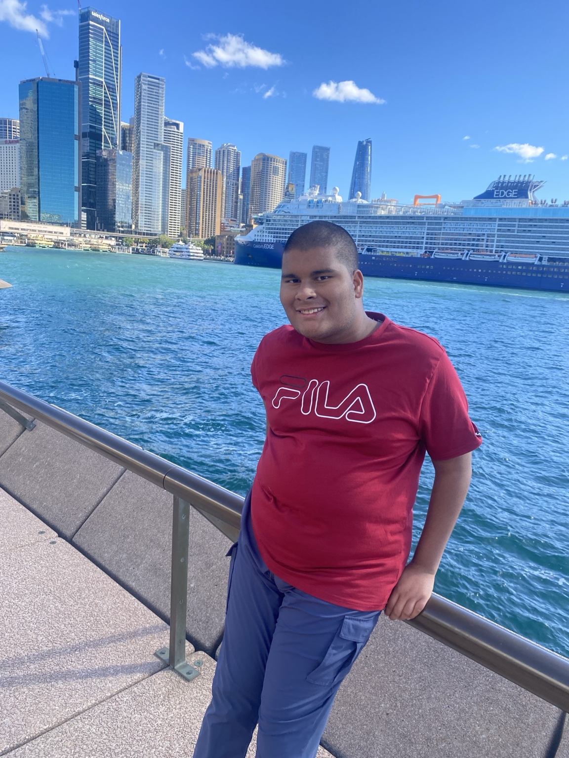 Adam enjoying a day out